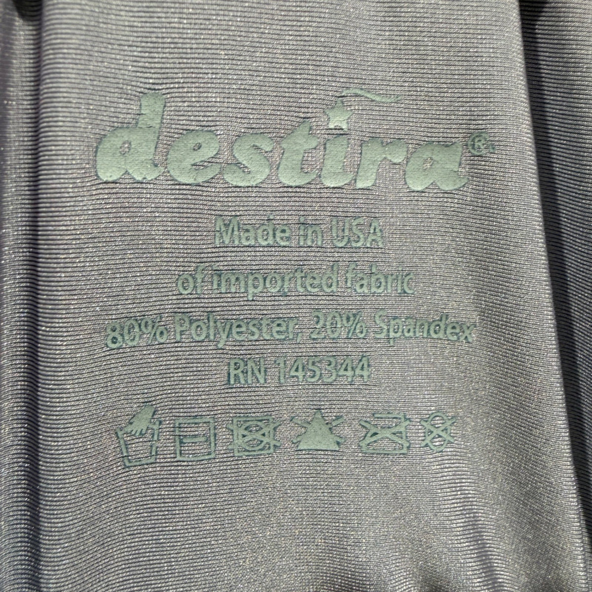 Destira Ombre Rhinestone Leotard Girls Child's Small Blue Purple Sparkle EUC5