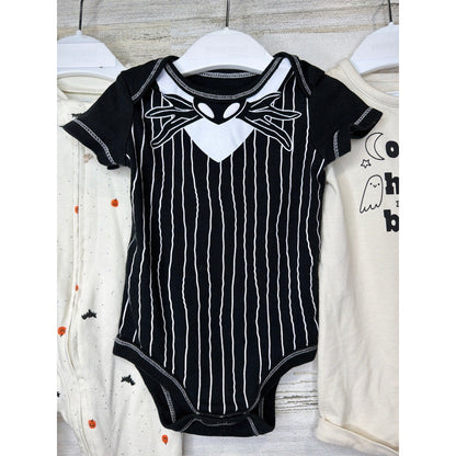 Carter's Disney Cat & Jack Baby 0-6M Halloween Bundle Jack Skellington EUC1