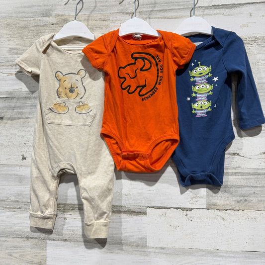 Disney Jumping Beans Bundle Baby Boys 6-9M Winnie Pooh Lion King Toy Story0