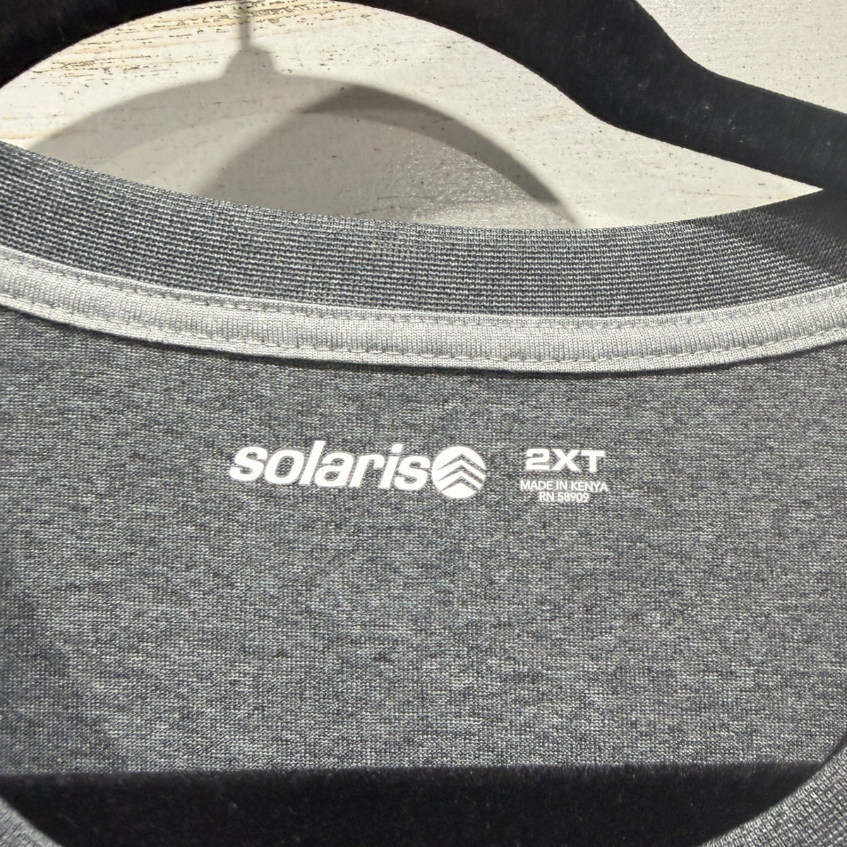 Solaris Performance Shirt Men 2XT Gray Short Sleeve Active Gorpcore EUC1