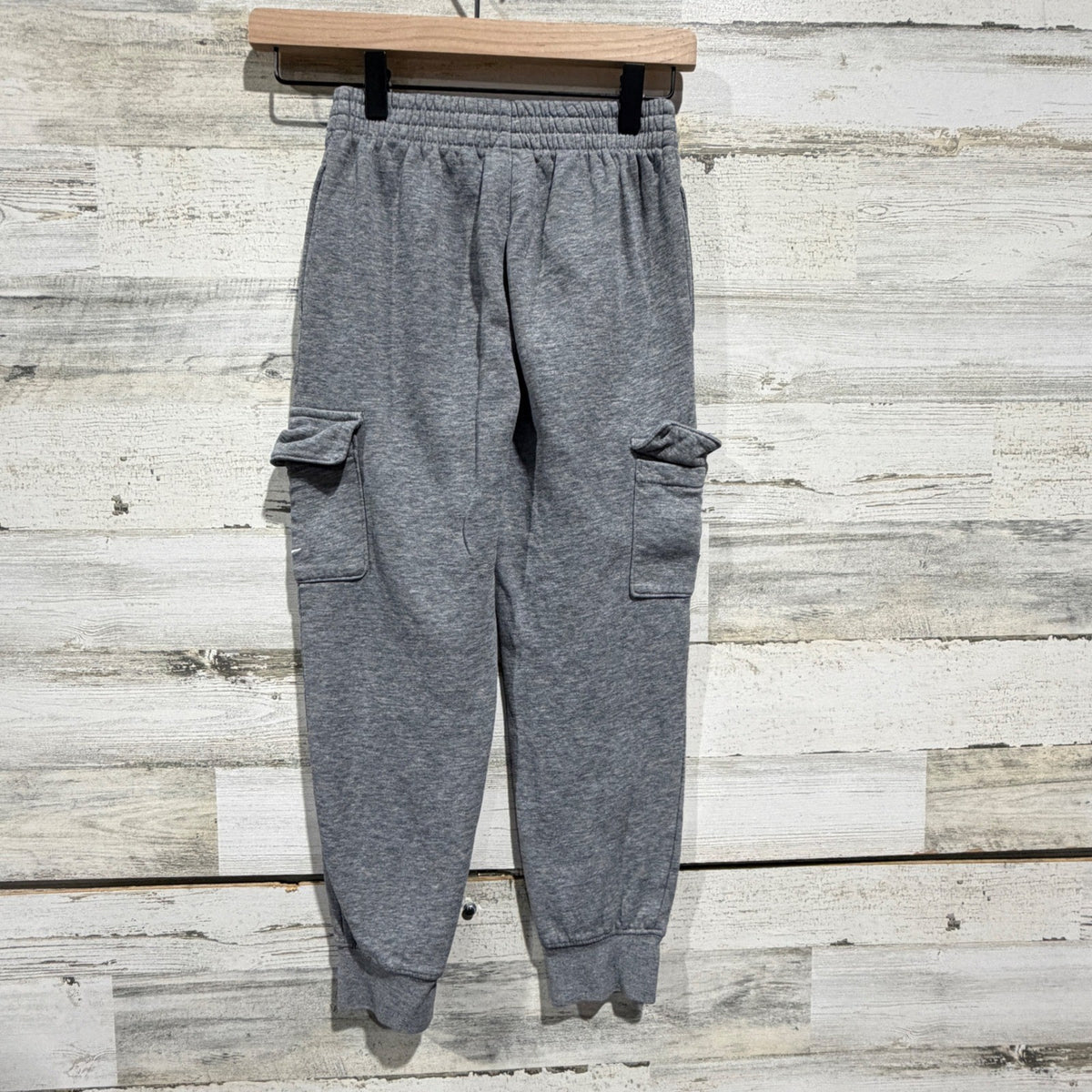 Nike Cargo Sweatpants Boys Size Small Grey Fleece Joggers Active2
