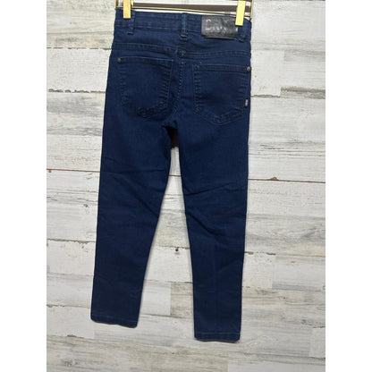 DKNY Skinny Jeans Girls 8 Dark Blue Indigo Stretch Denim EUC2