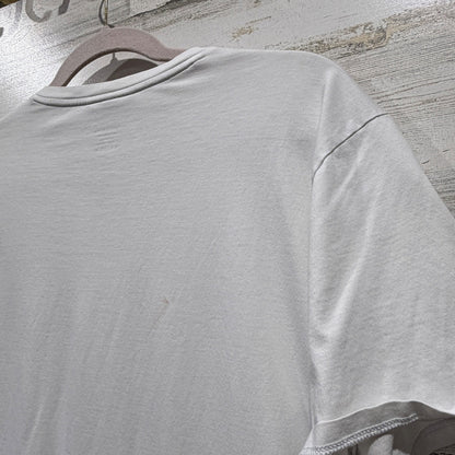 Lacoste Pima Cotton V-Neck T-Shirt Men XL White Solid Classic Flawed*7