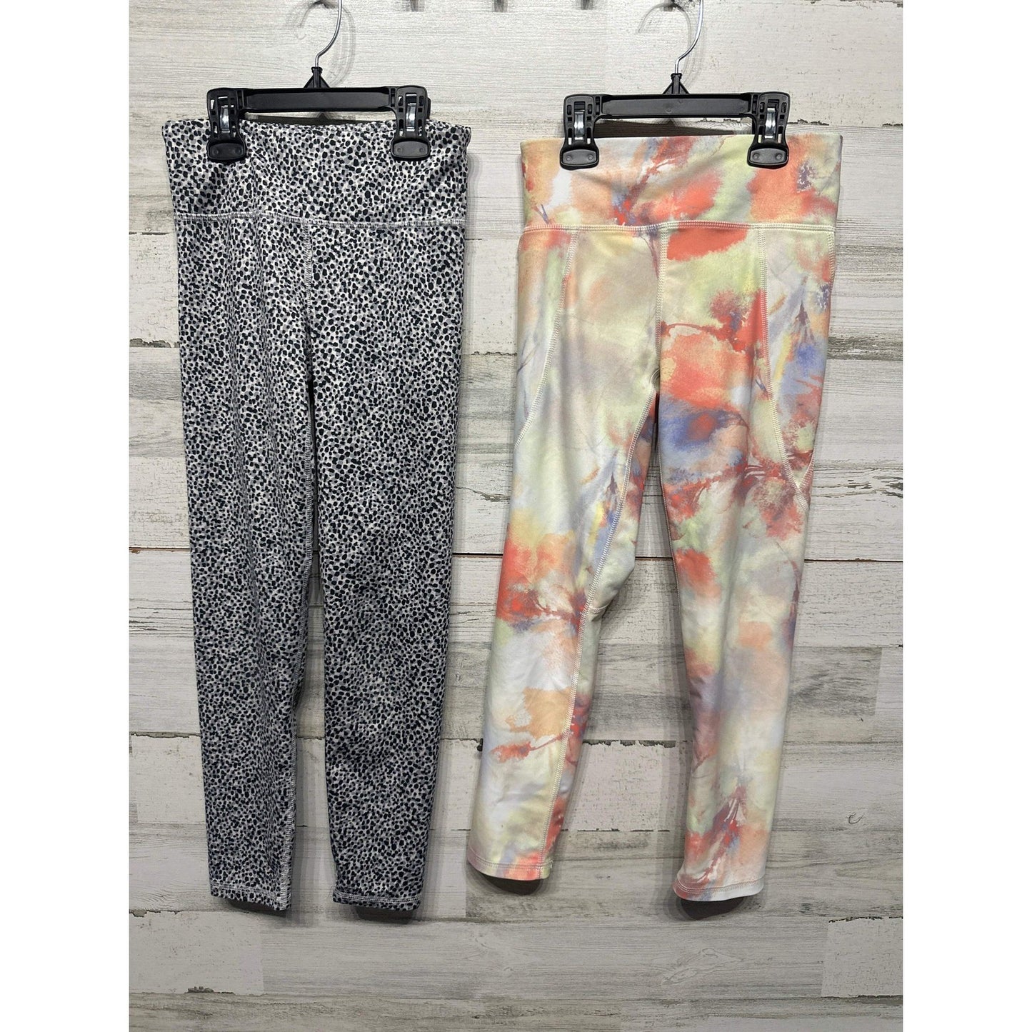 Old Navy Leggings & Joggers Girls M Multicolor Tie Dye Leopard Bundle EUC1