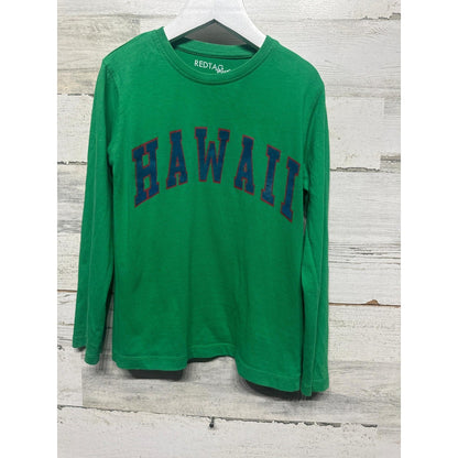Red Tag Hawaii Long Sleeve T-Shirt Boys 5/6 Green Graphic Souvenir Surf0