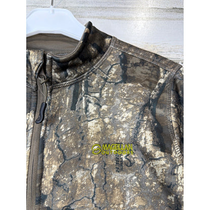Magellan Quarter Zip Pullover Boys Large Brown Realtree Timber Camo Gorpcore EUC1