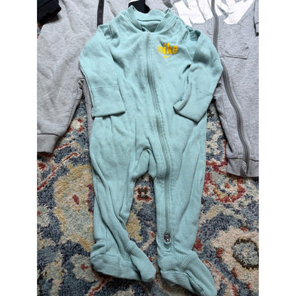 Nike Romper Bodysuit Bundle Boys 6M 9M Gray White Teal Sporty Athleisure GUC4