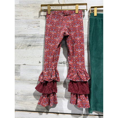 Matilda Jane Cat & Jack Dress Pants Bundle Girls 4 Blue Green Floral Ruffle Boho6