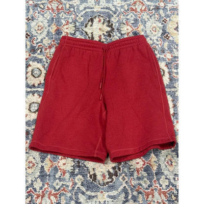 DSG Fleece Sweat Shorts Men Medium Red Elastic Drawstring Pockets GUC0