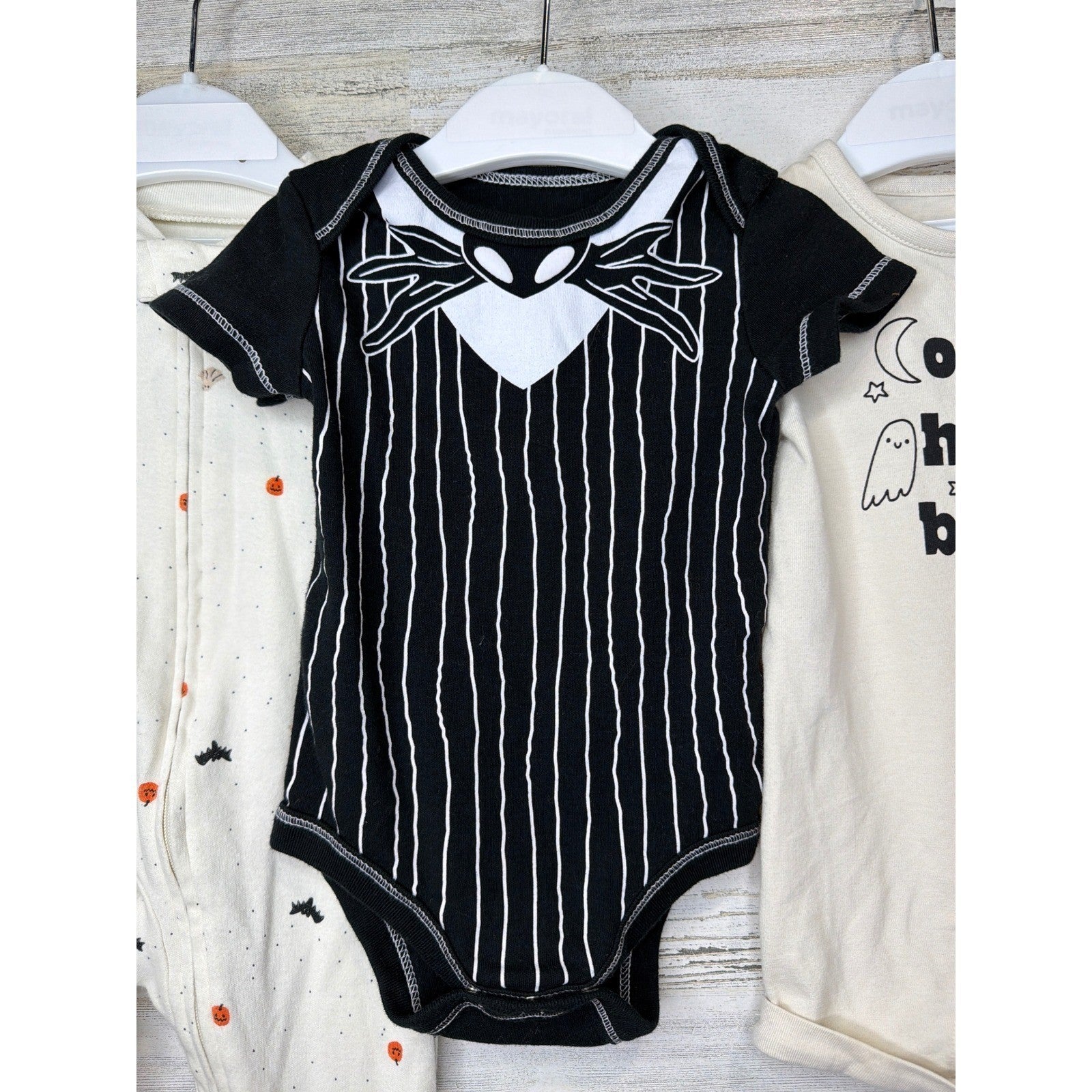 Carter's Disney Cat & Jack Baby 0-6M Halloween Bundle Jack Skellington EUC1