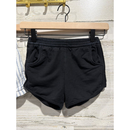 Abercrombie Hanna Andersson Shorts Girls 5 6 Blue Black Striped Casual EUC2