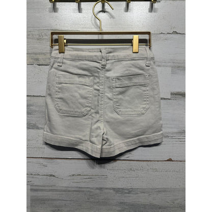 Copper Key Shorts Kids Size 10 Cream Off-White Stretch Twill EUC1