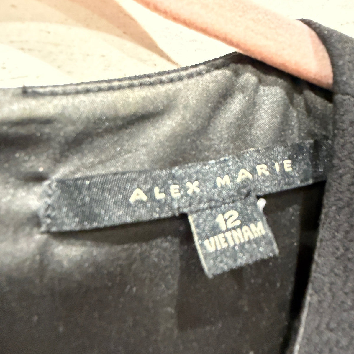 Alex Marie Bow Accent Sheath Dress Womens 12 Black Classic Preppy EUC2