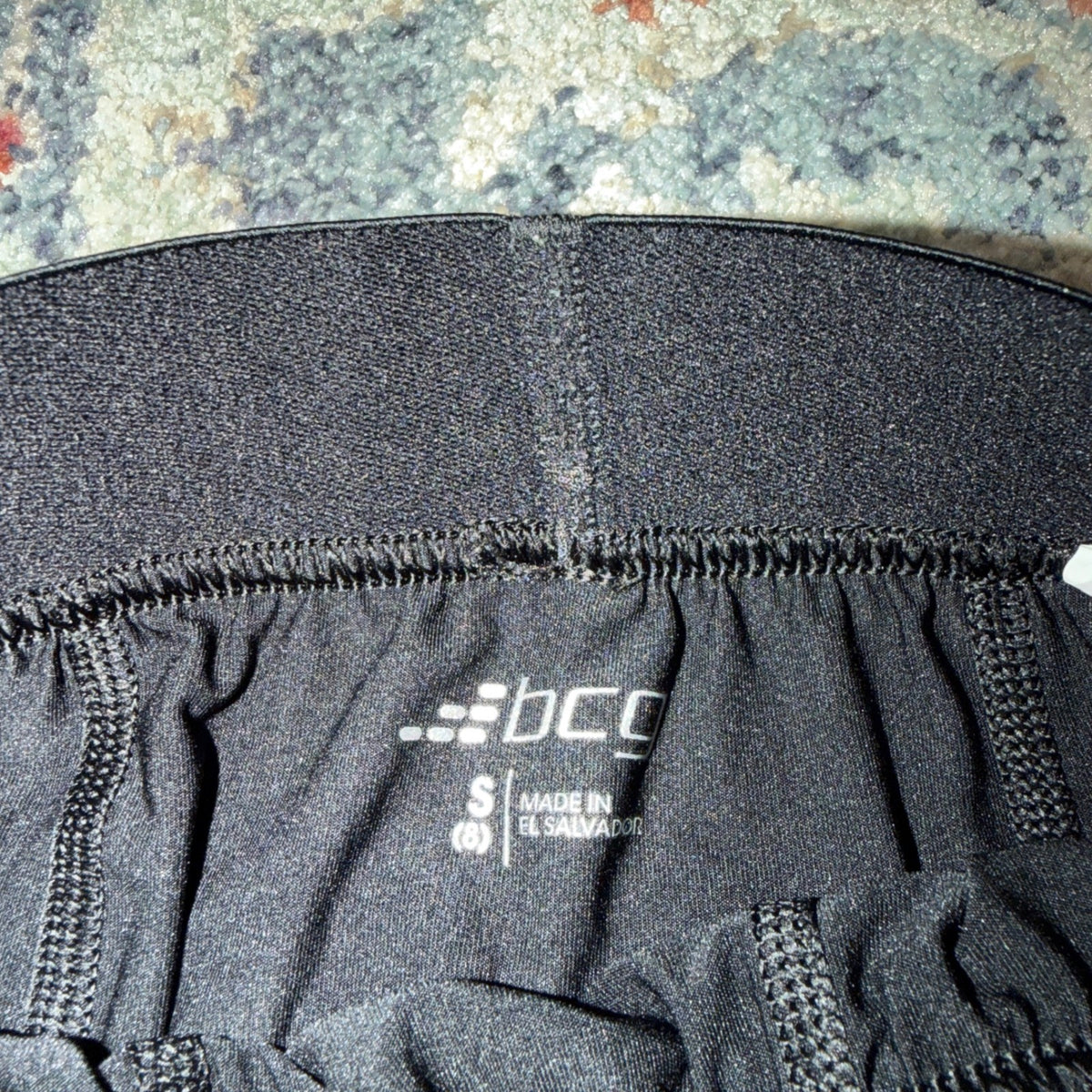BCG Compression Leggings Boys Size S 8 Black Performance Base Layer Athletic EUC2
