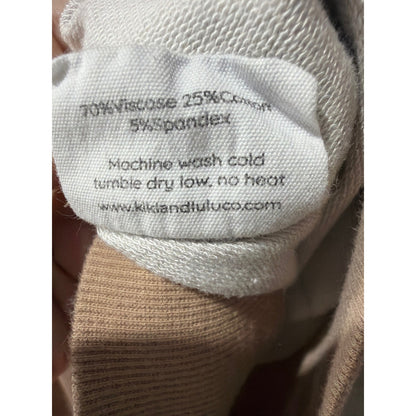 Kiki & Lulu Jogger Set Girls 5/6 Tan Smiley Face Bamboo Loungewear5