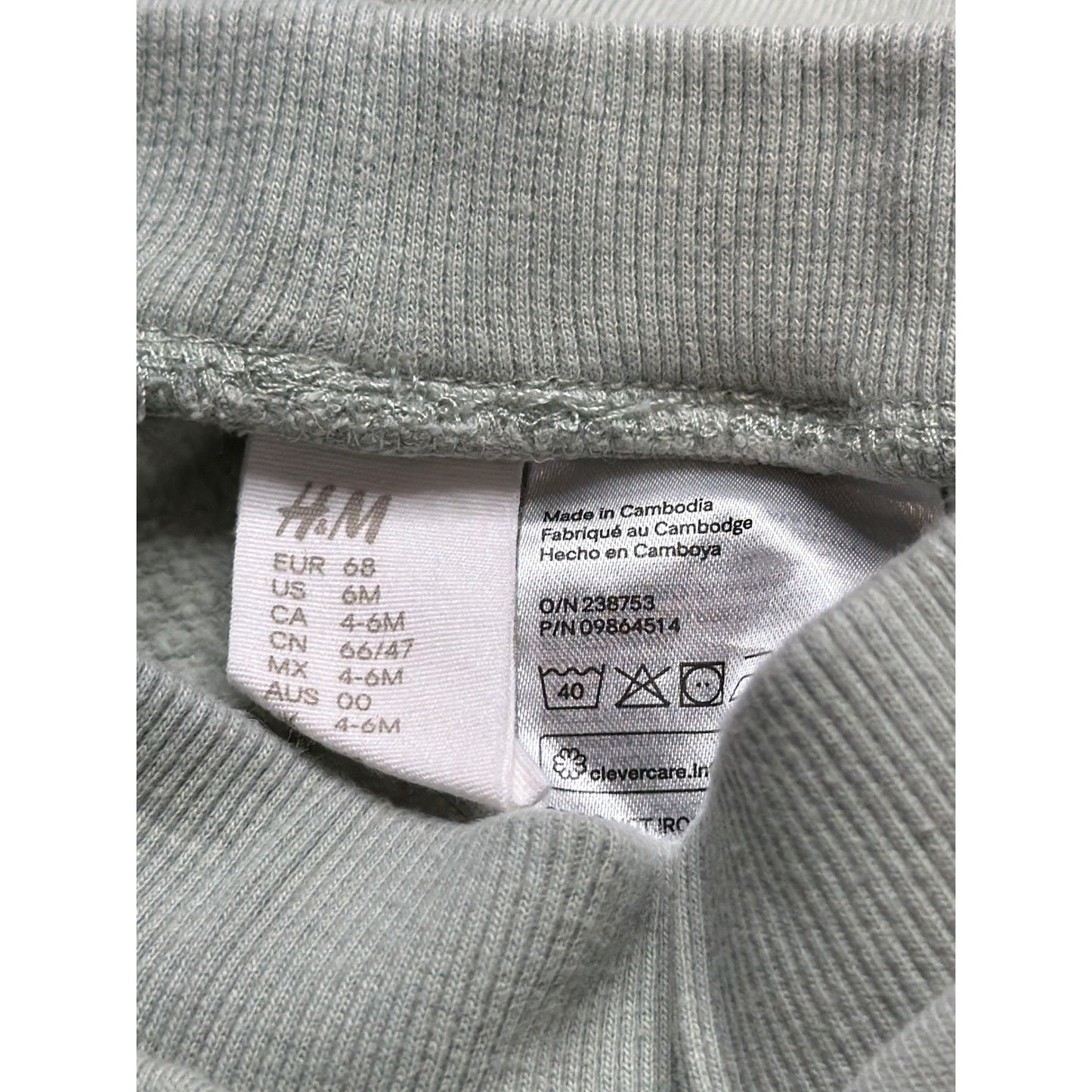 H&M 2-Piece Set Boys 6M Lil Bro Graphic Sweatshirt Joggers Cozy EUC2
