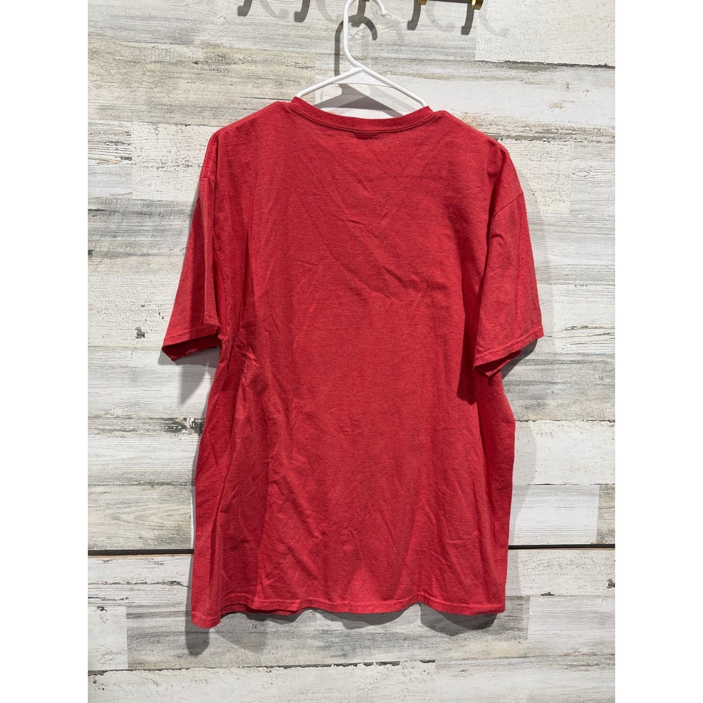 Disney Toy Story Graphic Tee Mens Large Red Woody Buzz Lightyear Pixar EUC2