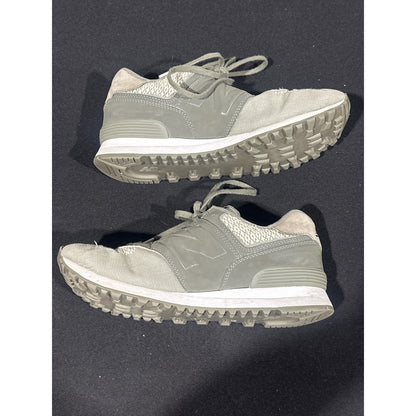 New Balance 574 Sneakers Womens 9 Olive Green Mesh Suede Low Top4