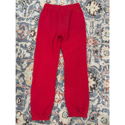 Jordan Sweatpants Boys Medium Red Jumpman Logo Fleece Joggers GUC5