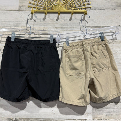 Cat & Jack Pull-On Adventure Shorts Boys 6/7 Small 5-Pack Solid Outdoor EUC6