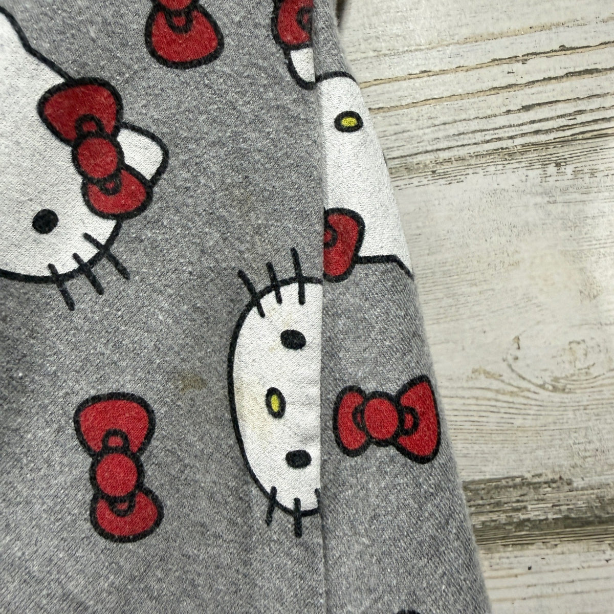 Hello Kitty & More Than Magic Dress Romper Girls 7/8 Grey Cotton Blend Flawed*1