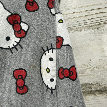 Hello Kitty & More Than Magic Dress Romper Girls 7/8 Grey Cotton Blend Flawed*1