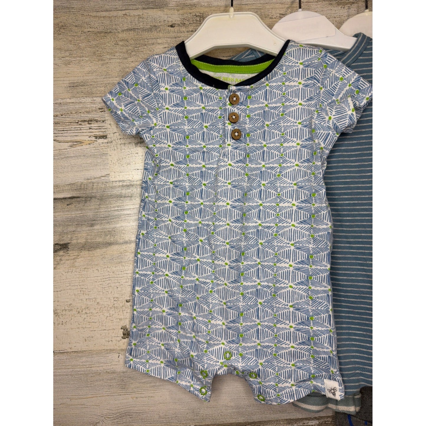 Burt's Bees Little Planet Carters Old Navy Boys 3M 3/6M Romper Bundle1