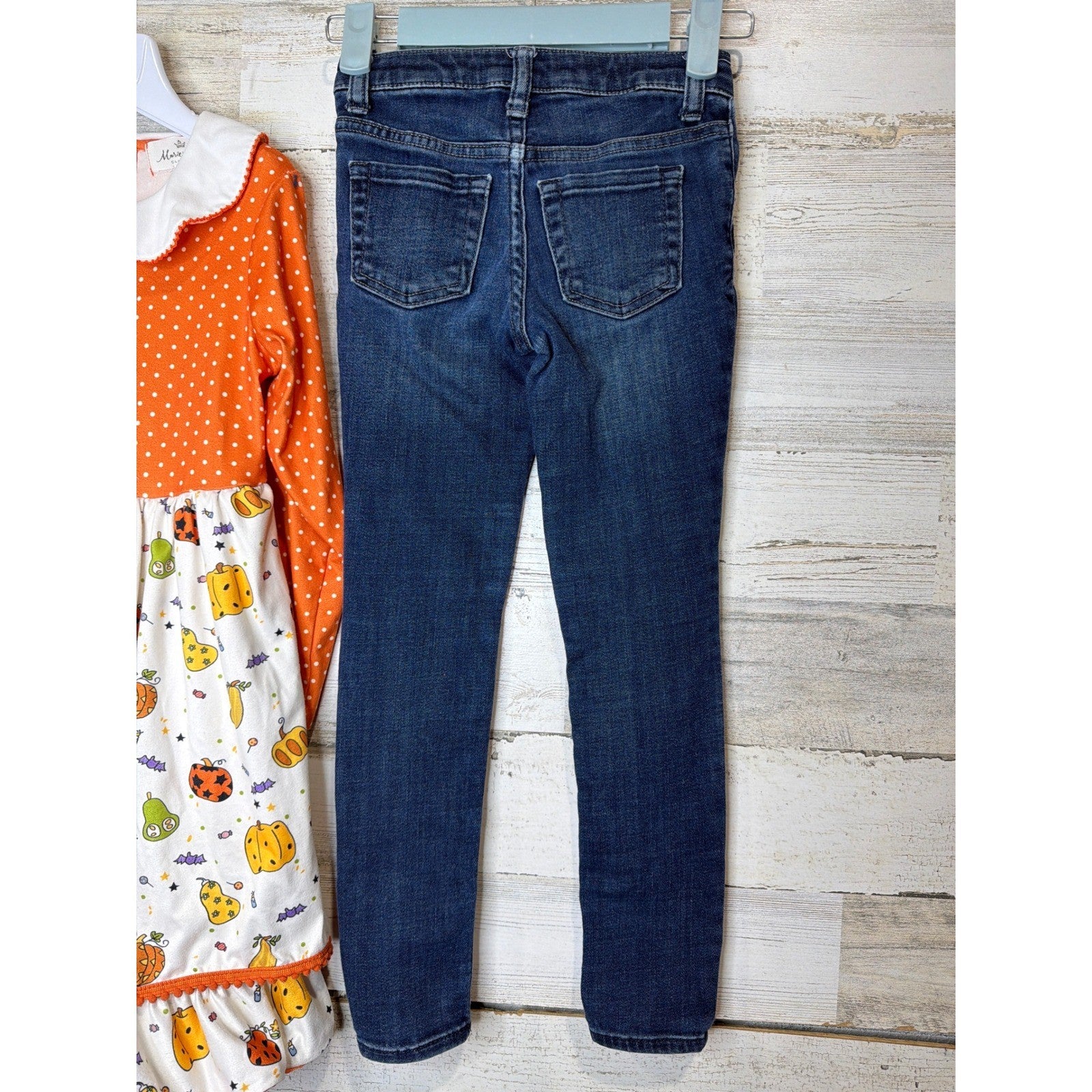 Marie Nicole Rae Dunn Cat & Jack Girls Size 6 Orange Halloween Fall Bundle3