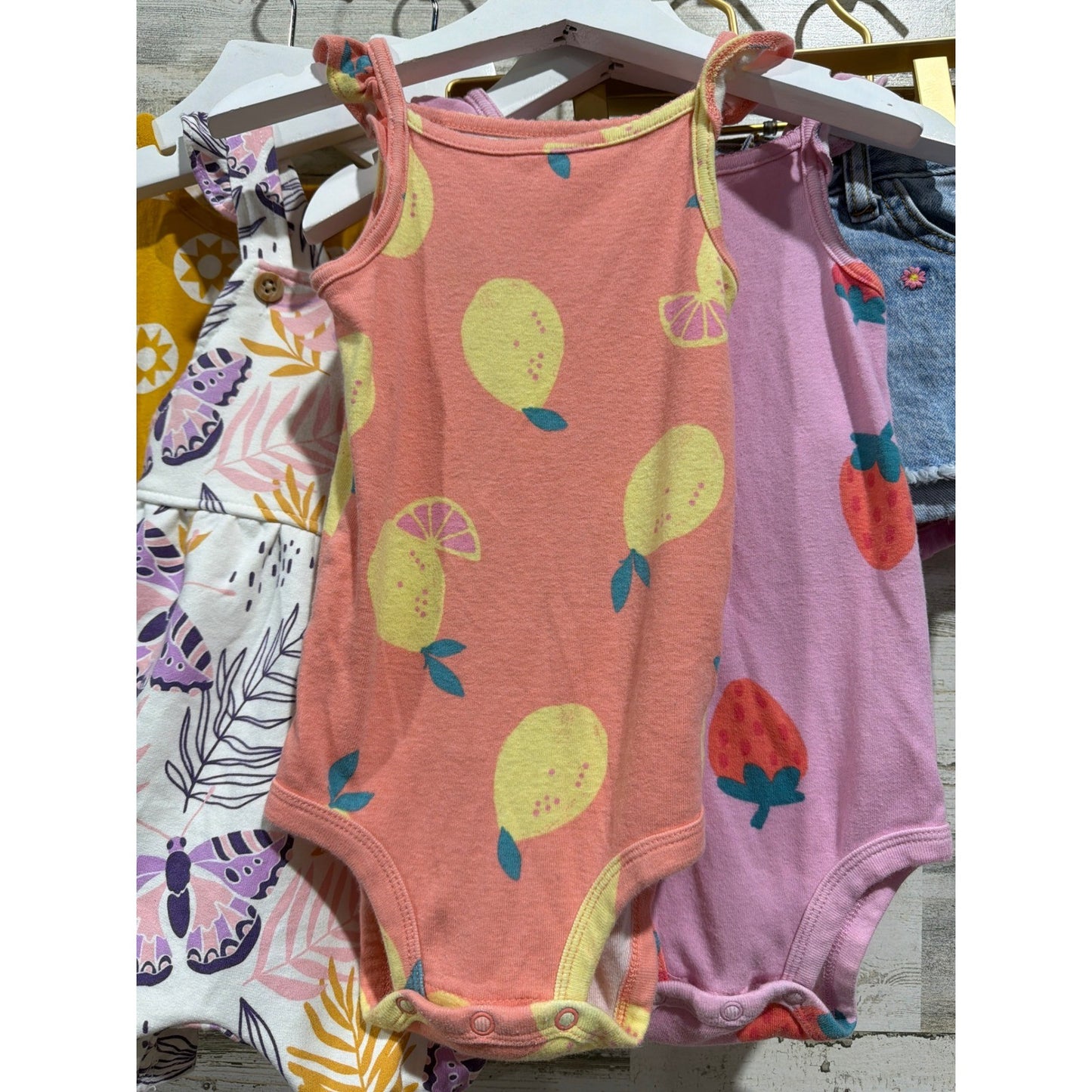 Tea Pekkle Carters Cat&Jack Girls 18-24M Summer Bundle Romper Shorts EUC1