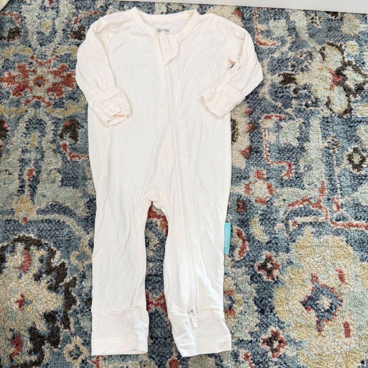 Kyte Baby PurComfy Romper Bodysuit Bundle 0-3M Neutral Cream Hedgehog Bamboo EUC4
