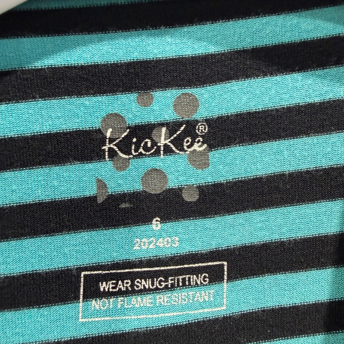 KicKee Pants Pajama Set Lot Boys Size 6 Blue Tie Dye Striped Bamboo GUC*4