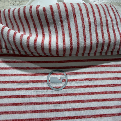 Vineyard Vines Polo Boys M Red Striped Sankaty Performance Preppy EUC4