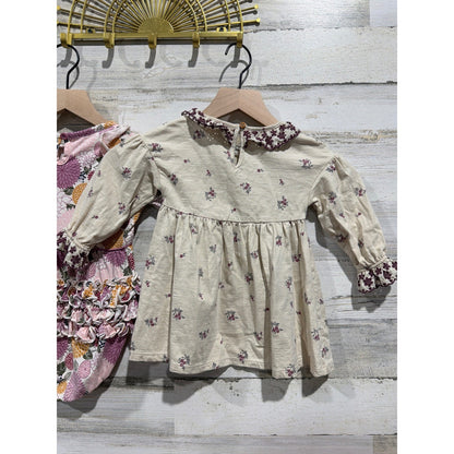 Modern Moments RuffleButts Bundle Girls 18-24M Floral Dress Bubble Romper EUC6
