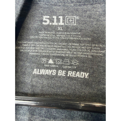 5.11 Tactical T-Shirt Men XL Gray Texas Graphic Short Sleeve Outdoor EUC2