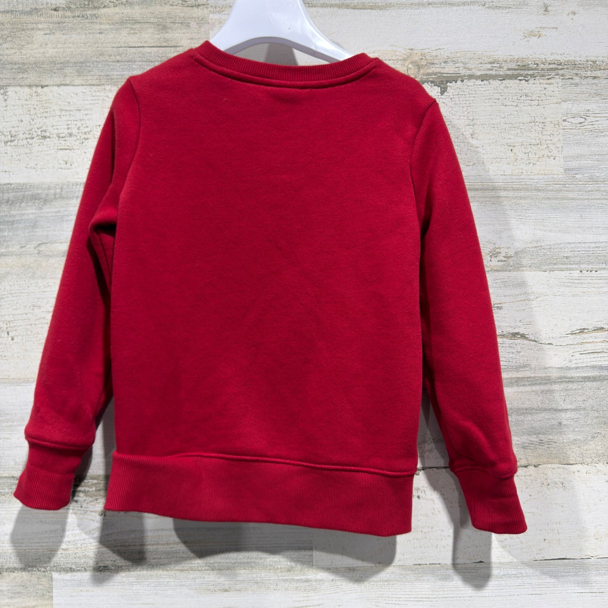 Amazon Essentials The Grinch Sweatshirt Kids S 6-7 Red Cotton Blend Holiday EUC4