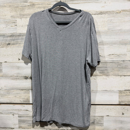 Kickee V-Neck Tee Men XL Grey Bamboo Spandex Loungewear Basic EUC0