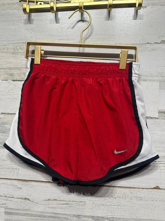 Nike Running Shorts Women XS Red Dri-FIT Tempo Mesh Colorblock EUC0