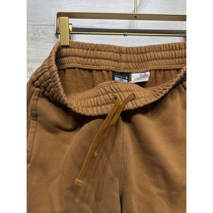 Carhartt Jogger Sweatpants Boys L 14-16 Brown Large Logo EUC5