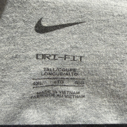 Nike Dri-Fit Tee T-Shirt Men 4XL-T Gray Cotton Poly Blend Sporty Athletic2