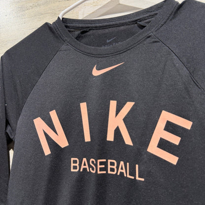 Nike Baseball Dri-FIT Graphic Tee Boys Size S Black Polyester Sporty1