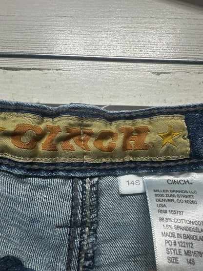 Cinch Jeans Boys 14S Blue Straight Leg Western Denim EUC3