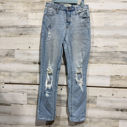 REgeneration Jeans Women 3/26 Light Wash Distressed Ripped Grunge GUC0