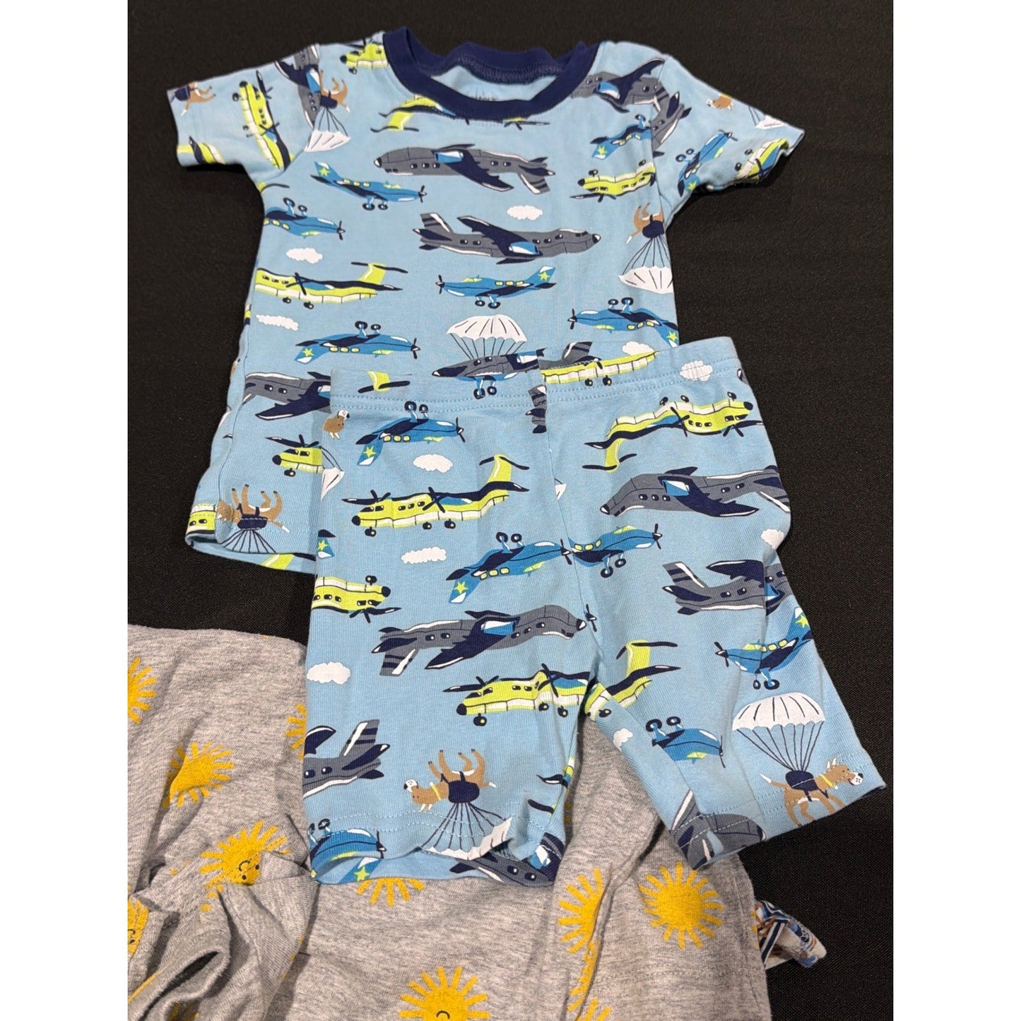 Disney Carter's Romper Pajama Bundle Boys 18-24M Summer Nautical Lot4