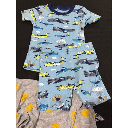 Disney Carter's Romper Pajama Bundle Boys 18-24M Summer Nautical Lot4