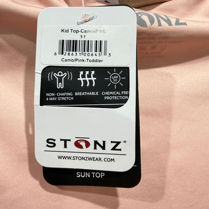 Stonz Sun Shirt Unisex 5T Pink Camo UPF 50 Rash Guard Outdoors NWT6