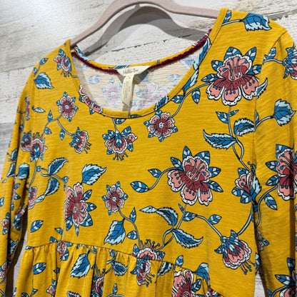 Matilda Jane Floral Empire Waist Dress Womens Small Yellow Cotton Spandex Boho2