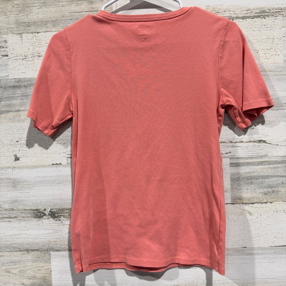 J.Crew Perfect Fit T-Shirt Women M Pink 100% Cotton Re-imagined Flawed*5