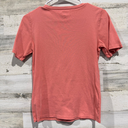 J.Crew Perfect Fit T-Shirt Women M Pink 100% Cotton Re-imagined Flawed*5