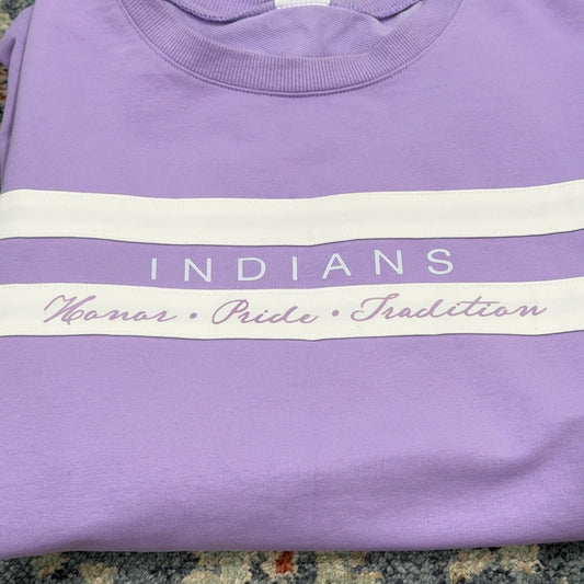 Wiholl Sweatshirt Women Medium Purple Port Neches Indians Varsity Gameday EUC0