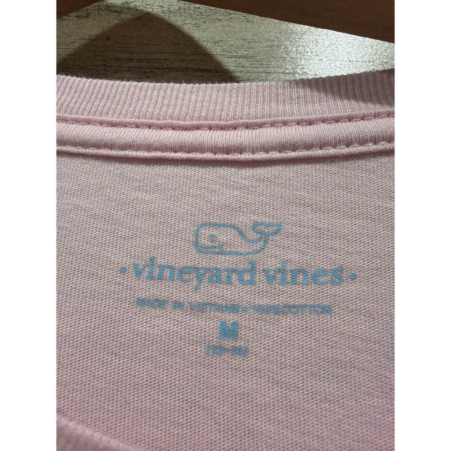 Vineyard Vines T-Shirt Shorts Set Girls 12/14 Pink Blue Whale Preppy EUC2